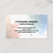 モノグラム |水彩背景 名刺 (裏面)