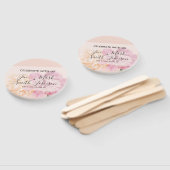 モノグラム.水彩花。春の結婚式。 ハンドファン (組立なし)