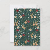 モノグラム |水彩馬術式RSVP 案内状 (裏面)