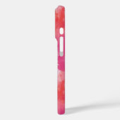 モノグラム 水彩 ピンク オレンジ 抽象画 Case-Mate iPhoneケース (裏面 / 左)