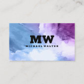 モノグラム |水彩 名刺 (正面)