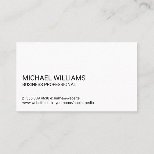 モノグラム | 波線抽象芸術背景 名刺 (裏面)