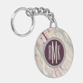 モノグラム|流れるI キーホルダー (正面左)