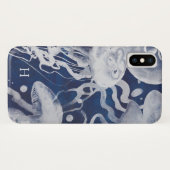 モノグラム |海軍のクラゲ Case-Mate iPhoneケース (裏面(横))