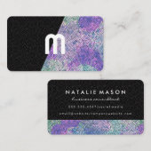 モノグラム | 渦巻きブラックタイダイ 名刺 (正面/裏面)