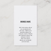 モノグラム/白ミニマル/ 名刺 (裏面)