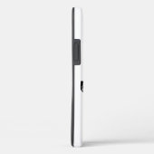 モノグラム 白黒 シンプル 三文字 モノグラム 名前 Case-Mate iPhoneケース (裏面 / 右)