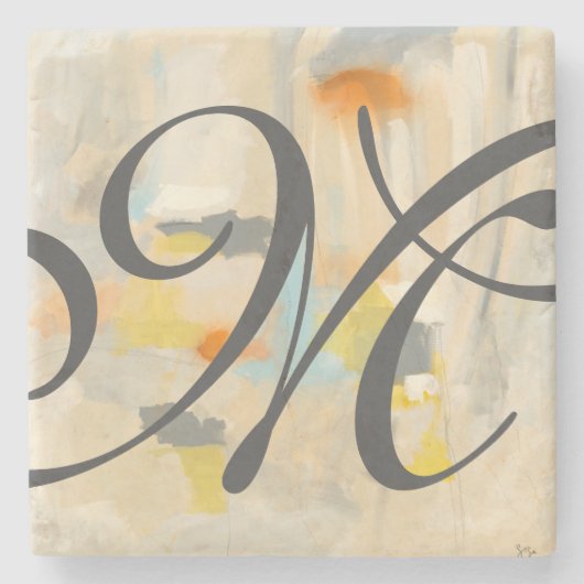 モノグラム|神聖なII ストーンコースター (正面)