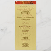 モノグラム 秋の落ち葉 ウェディングプログラム 招待状 (裏面)