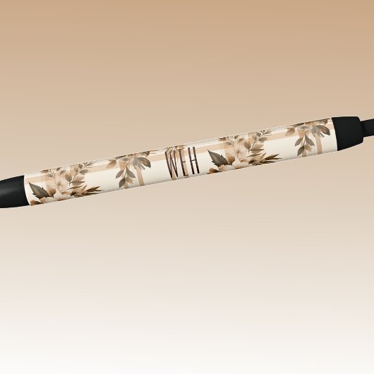 モノグラム | 秋秋フローラ格子状インキ 黒ボールペン