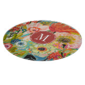 モノグラム|秘密の庭のフローラIII カッティングボード (角)