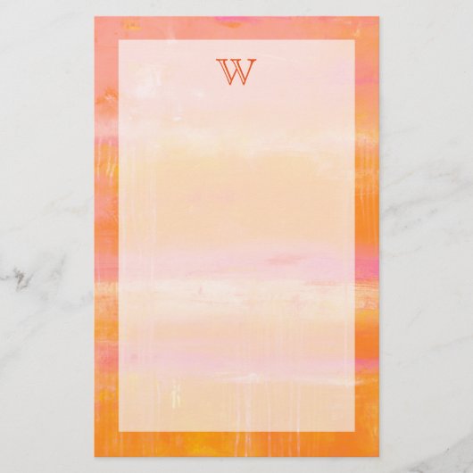 モノグラム|空カリブの 便箋 (正面)