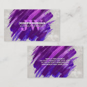 モノグラム |紫のブ絵を描ラシド 予約カード (正面/裏面)