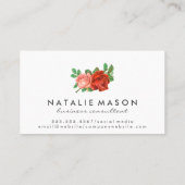 モノグラム | 紫色の花 名刺 (裏面)