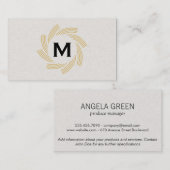 モノグラム | 緩和曲線2 名刺 (正面/裏面)