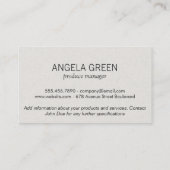 モノグラム | 緩和曲線2 名刺 (裏面)