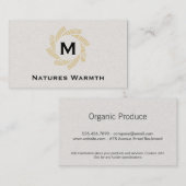 モノグラム |緩和曲線 名刺 (正面/裏面)