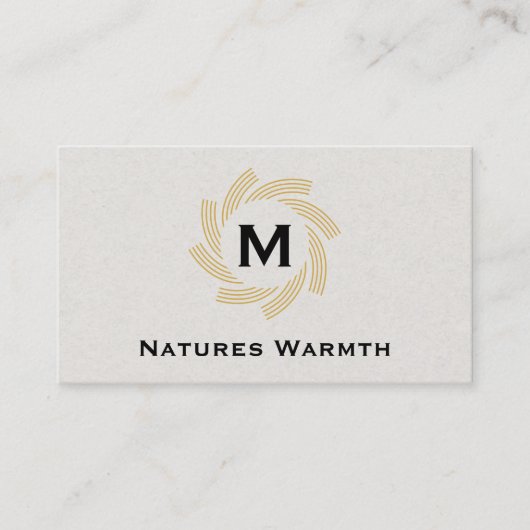 モノグラム |緩和曲線 名刺 (正面)