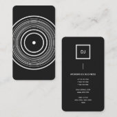 モノグラム|縦型ビニールレコードDJ 名刺 (正面/裏面)