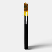 モノグラム & 美しいひまわり ブラック Case-Mate iPhoneケース (裏面 / 左)