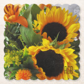 モノグラム, 美しい秋のひまわり ペーパーコースター (正面)