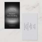 モノグラム、自動ディテールツール、メタルルック 名刺 (正面/裏面)