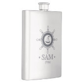 モノグラム.航海の出荷。お疲れさまでした。 フラスク (右)