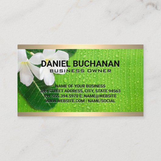 モノグラム |花葉類 名刺 (裏面)