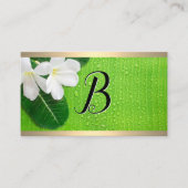 モノグラム |花葉類 名刺 (正面)