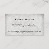 モノグラム |要素 |テクスグランジチャ（グレー） 名刺 (裏面)