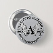 モノグラム |記念 |エンジェルウィング 缶バッジ (正面&裏面)