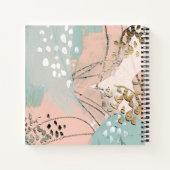 モノグラム |赤面&金ゴールドI ノートブック (裏面)