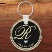 モノグラム/連絡キーチェイン用 キーホルダー (正面)