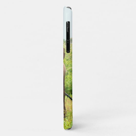 モノグラム、野生の象と熱帯植物 Case-Mate iPhoneケース (裏面/左)