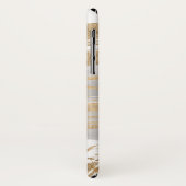 モノグラム |金ゴールドとグレー Case-Mate iPhoneケース (裏面/左)