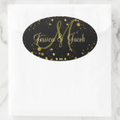 モノグラム |金ゴールドバブル 楕円形シール (バッグ)