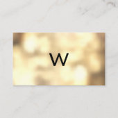 モノグラム | 金ゴールドボケ 名刺 (正面)