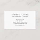 モノグラム |金ゴールド黒ルクスの背景 名刺 (裏面)