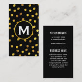 モノグラム/金ゴールド 名刺 (正面/裏面)