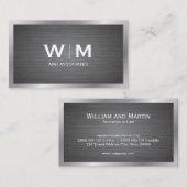 モノグラム | 金属縁ど 名刺 (正面/裏面)