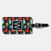 モノグラム |青い恐竜 ラゲッジタグ (正面横)