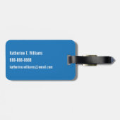 モノグラム |青い恐竜 ラゲッジタグ (裏面横)