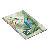 モノグラム |青葉鳥のヤシ ノートブック (右側)