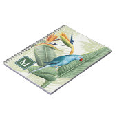 モノグラム |青葉鳥のヤシ ノートブック (左側)