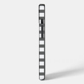 モノグラム |黒と白のギンガムプレイド市松模様に Case-Mate iPhoneケース (裏面 / 左)