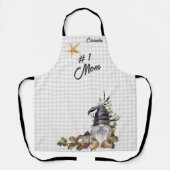 モノグラム#1母クリスマスウォーター色格言エプロン エプロン (正面)