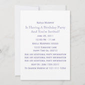 モノグラム:3写真:P&Wポルカドット招待状 招待状 (裏面)