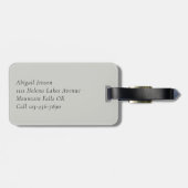 モノグラム 3D バタフライ スプリング ガーデン フローラル ラゲッジタグ (裏面横)