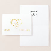 モノグラム 50周年 デザイン 箔カード (ディスプレー)