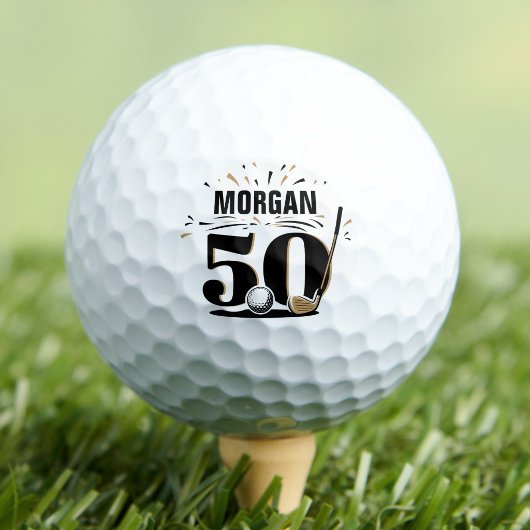 モノグラム 50歳の誕生日 ゴルフボール